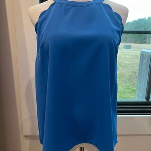Chic Blue Sleeveless Blouse